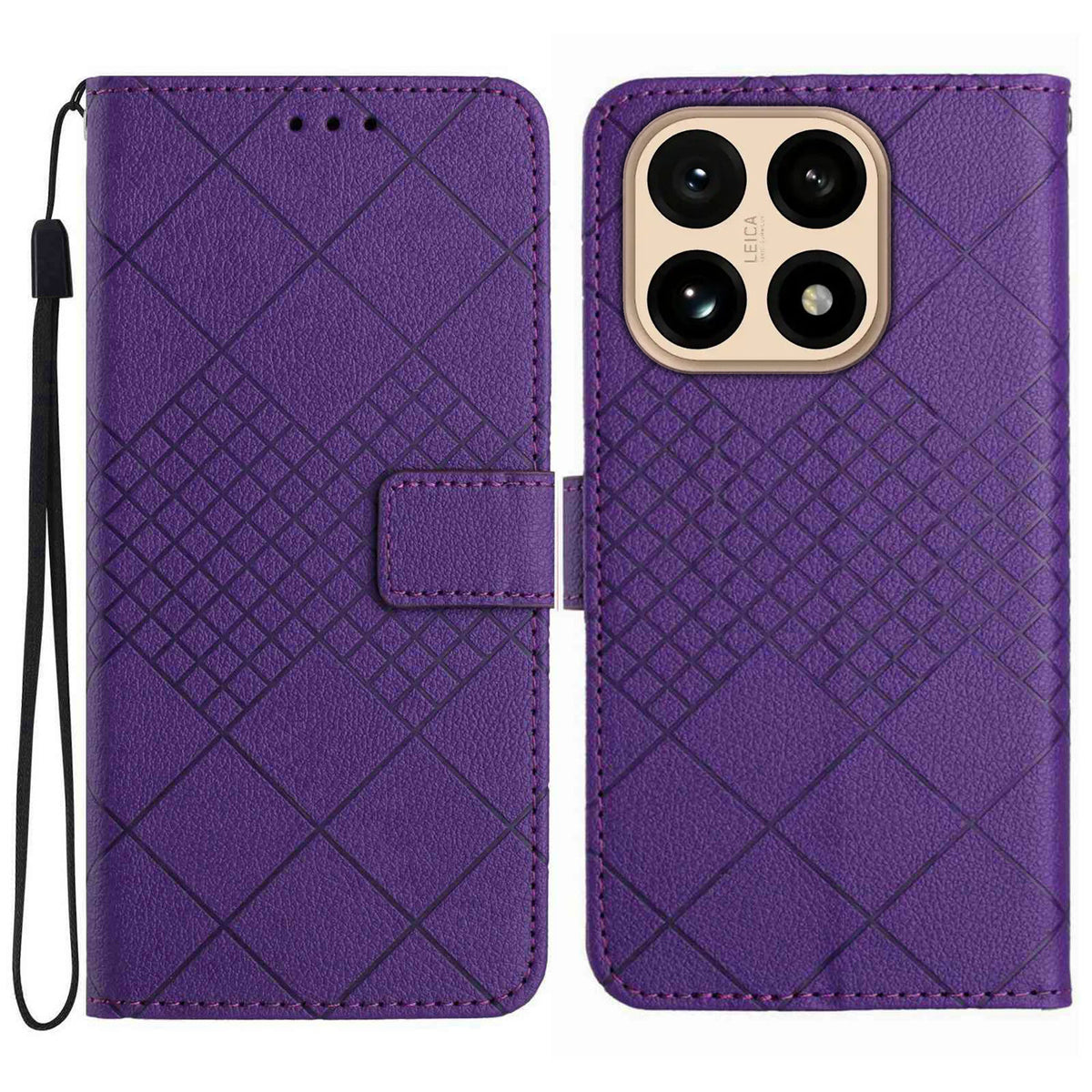 For Xiaomi 15T Case Wallet Imprint PU Leather Flip Folio Phone Cover