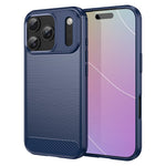 AMORUS For iPhone 17 Pro Case Carbon Fiber Texture Brushed Protective Phone Cover
