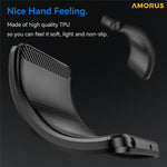 AMORUS Cover til iPhone 17 Pro Max med kulfibertekstur og børstet beskyttelse
