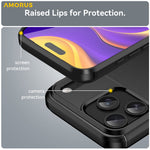 AMORUS Cover til iPhone 17 Pro Max med kulfibertekstur og børstet beskyttelse