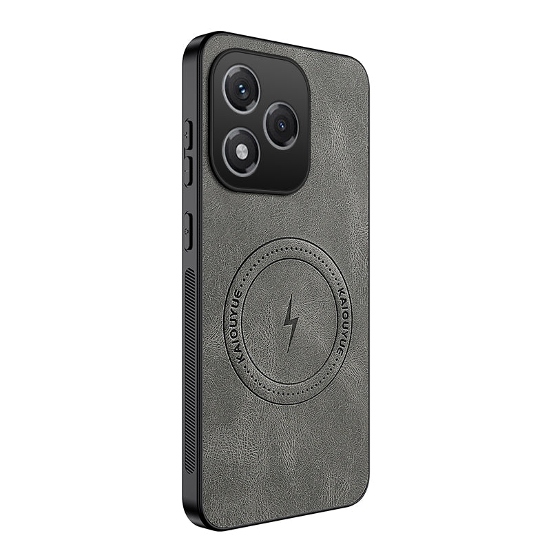 WANLONFENG For Honor 400 Lite 5G Magnetic Case  SD1 Series Nappa Texture PC TPU Phone Cover