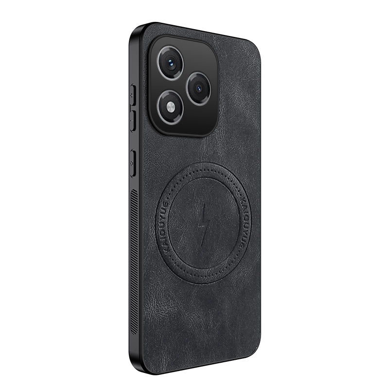 WANLONFENG For Honor 400 Lite 5G Magnetic Case  SD1 Series Nappa Texture PC TPU Phone Cover