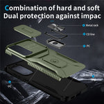 Samsung Galaxy S26 FE / S25 FE-skal med Camshield-støtte, TPU + PC, skridsikkert mobilskal