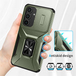Samsung Galaxy S26 FE / S25 FE-skal med Camshield-støtte, TPU + PC, skridsikkert mobilskal