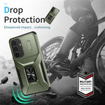 Samsung Galaxy S26 FE / S25 FE-skal med Camshield-støtte, TPU + PC, skridsikkert mobilskal
