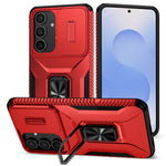 Samsung Galaxy S26 FE / S25 FE-skal med Camshield-støtte, TPU + PC, skridsikkert mobilskal