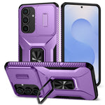 Samsung Galaxy S26 FE / S25 FE-skal med Camshield-støtte, TPU + PC, skridsikkert mobilskal