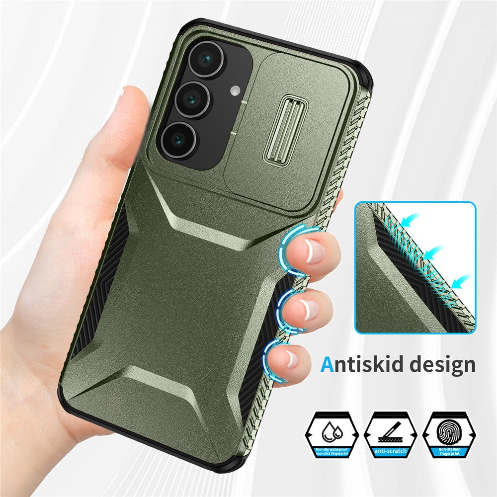 Samsung Galaxy S26 FE / S25 FE-skal Camshield TPU + PC-mobilskal Halkfri sidokant