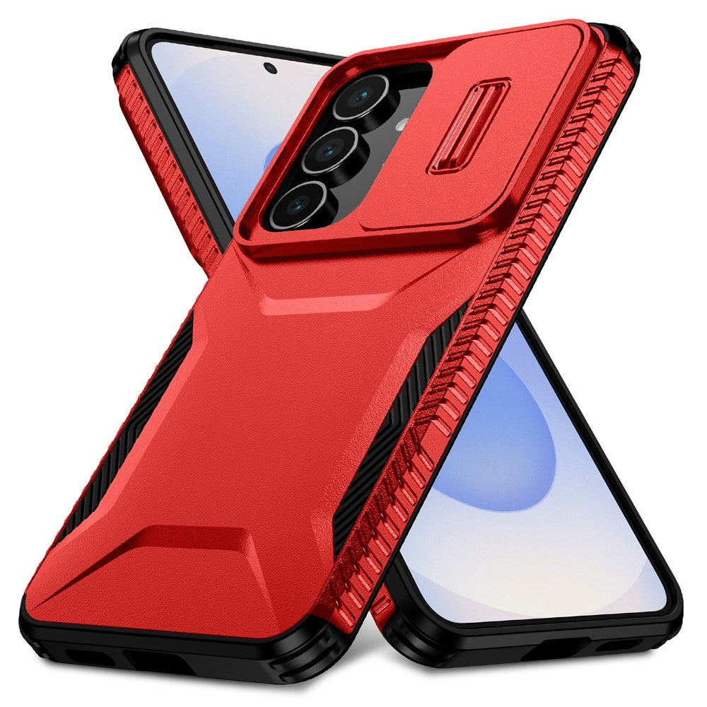 Samsung Galaxy S26 FE / S25 FE-skal Camshield TPU + PC-mobilskal Halkfri sidokant