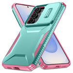Samsung Galaxy S26 FE / S25 FE-skal Camshield TPU + PC-mobilskal Halkfri sidokant