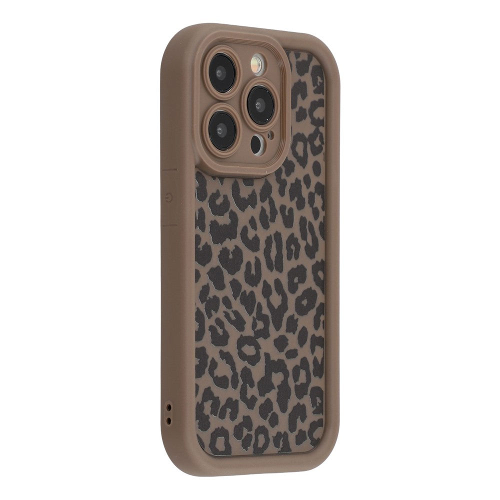 For iPhone 13 Pro Max Case Leopard Print TPU Shockproof Phone Cover