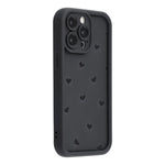 For iPhone 14 Pro Case Heart Pattern TPU Phone Cover with Stepped Edge
