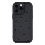For iPhone 14 Pro Case Heart Pattern TPU Phone Cover with Stepped Edge