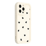 For iPhone 14 Pro Case Heart Pattern TPU Phone Cover with Stepped Edge