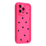 For iPhone 13 Pro Case Heart Pattern TPU Phone Cover with Stepped Edge