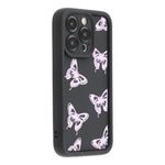 For iPhone 15 Pro Case Butterfly Print TPU Shockproof Phone Back Cover