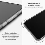 IMAK UX-5-serien til Xiaomi 12T Pro 5G, fleksibelt gennemsigtigt TPU-stødsikkert mobilcover