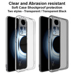 IMAK UX-5-serien til Xiaomi 12T Pro 5G, fleksibelt gennemsigtigt TPU-stødsikkert mobilcover