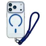 For iPhone 17 Pro Max Case Compatible with MagSafe Hard PC Phone Back Cover with Wrist Strap