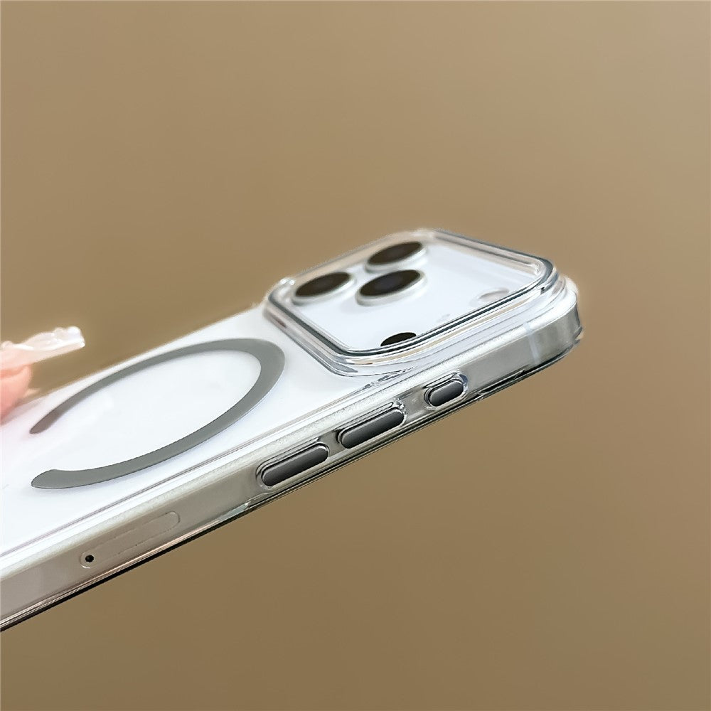 For iPhone 17 Pro Max Case Compatible with MagSafe Hard PC Phone Back Cover with Wrist Strap