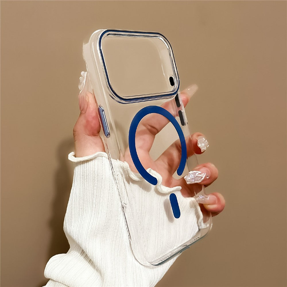 For iPhone 17 Pro Max Case Compatible with MagSafe Hard PC Phone Back Cover with Wrist Strap