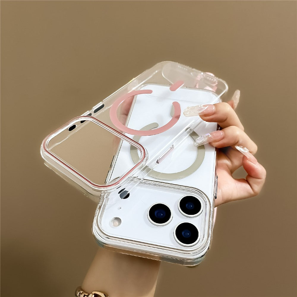 For iPhone 17 Pro Max Case Compatible with MagSafe Hard PC Phone Back Cover with Wrist Strap