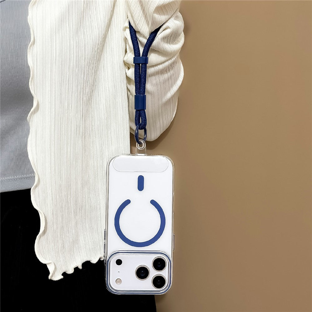 For iPhone 17 Pro Max Case Compatible with MagSafe Hard PC Phone Back Cover with Wrist Strap