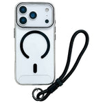 For iPhone 17 Pro Max Case Compatible with MagSafe Hard PC Phone Back Cover with Wrist Strap