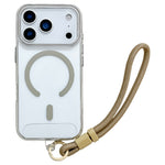 For iPhone 17 Pro Max Case Compatible with MagSafe Hard PC Phone Back Cover with Wrist Strap