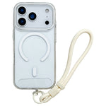 For iPhone 17 Pro Max Case Compatible with MagSafe Hard PC Phone Back Cover with Wrist Strap
