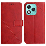 For Honor 400 Lite 5G Case Line Pattern Wallet Leather Phone Cover with Wrist Strap
