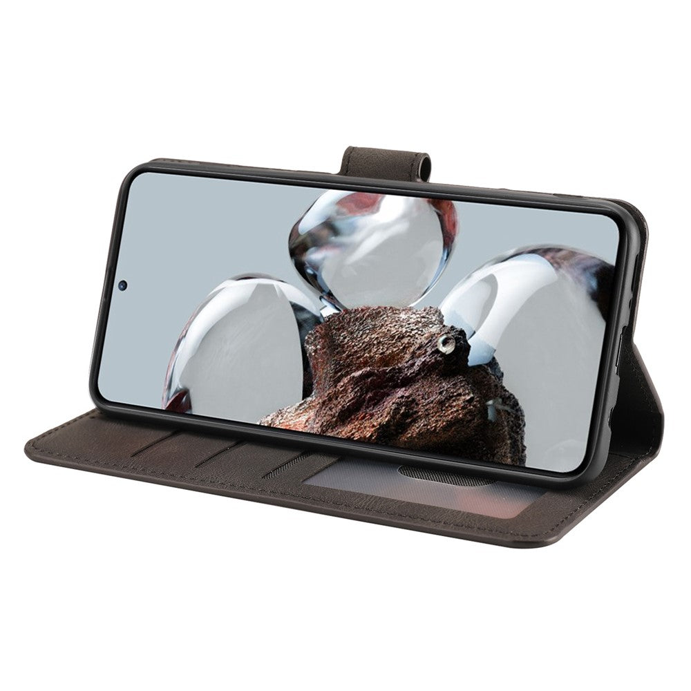Xiaomi 12T 5G / 12T Pro 5G / Redmi K50 Ultra 5G PU-läder + TPU stötsäkert plånboksfodral Folio Flip Stand-mobilskal med rem