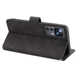 Xiaomi 12T 5G / 12T Pro 5G / Redmi K50 Ultra 5G stødsikkert pung-etui i PU-læder + TPU, folio-flipcover med stativ og rem