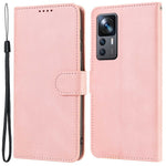 Xiaomi 12T 5G / 12T Pro 5G / Redmi K50 Ultra 5G stødsikkert pung-etui i PU-læder + TPU, folio-flipcover med stativ og rem