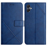 For Samsung Galaxy A08 5G / A07 4G Case Line Pattern Wallet Leather Phone Cover with Wrist Strap
