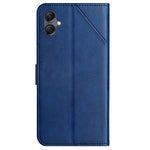 For Samsung Galaxy A08 5G / A07 4G Case Line Pattern Wallet Leather Phone Cover with Wrist Strap
