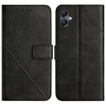 For Samsung Galaxy A08 5G / A07 4G Case Line Pattern Wallet Leather Phone Cover with Wrist Strap
