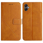 For Samsung Galaxy A08 5G / A07 4G Case Line Pattern Wallet Leather Phone Cover with Wrist Strap