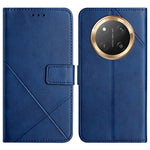 Leather Case For Honor X60 Pro 5G  /  X9c 5G  /  Magic7 Lite 5G Line Pattern Wallet Phone Cover with Wrist Strap