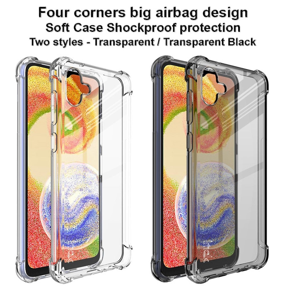 IMAK For Samsung Galaxy A04 4G (164.4 x 76.3 x 9.1 mm) Four Corner Airbag Shockproof Phone Case Flexible TPU Cover