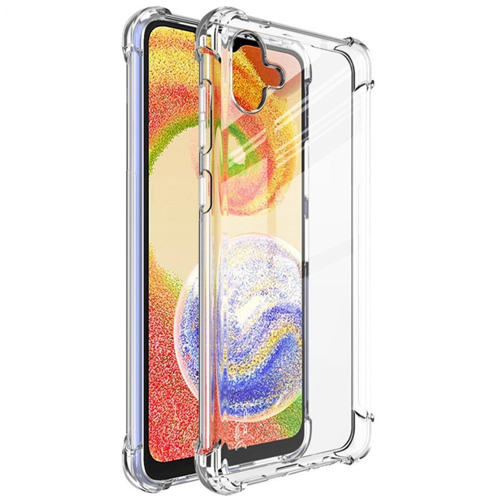 IMAK For Samsung Galaxy A04 4G (164.4 x 76.3 x 9.1 mm) Four Corner Airbag Shockproof Phone Case Flexible TPU Cover
