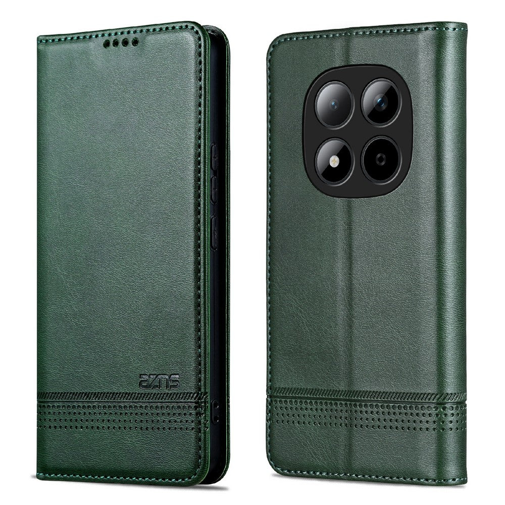 AZNS For Xiaomi Redmi Note 15 Pro 5G (Global) Case Cowhide Texture PU Leather Wallet Phone Cover