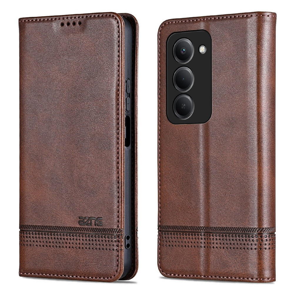 AZNS For Xiaomi Redmi 15 4G (EU) (171mm) Case Cowhide Texture PU Leather Wallet Phone Cover