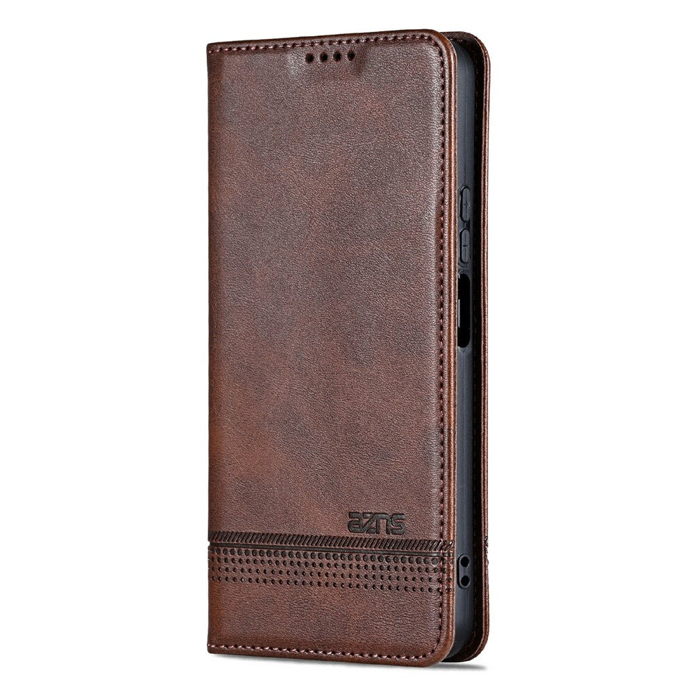AZNS For Xiaomi Redmi 15 4G (EU) (171mm) Case Cowhide Texture PU Leather Wallet Phone Cover