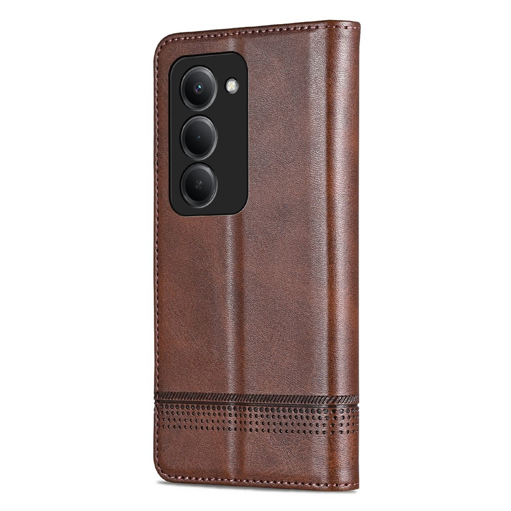 AZNS For Xiaomi Redmi 15 4G (EU) (171mm) Case Cowhide Texture PU Leather Wallet Phone Cover