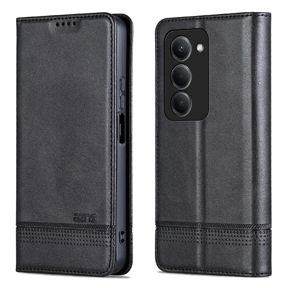 AZNS For Xiaomi Redmi 15 4G (EU) (171mm) Case Cowhide Texture PU Leather Wallet Phone Cover