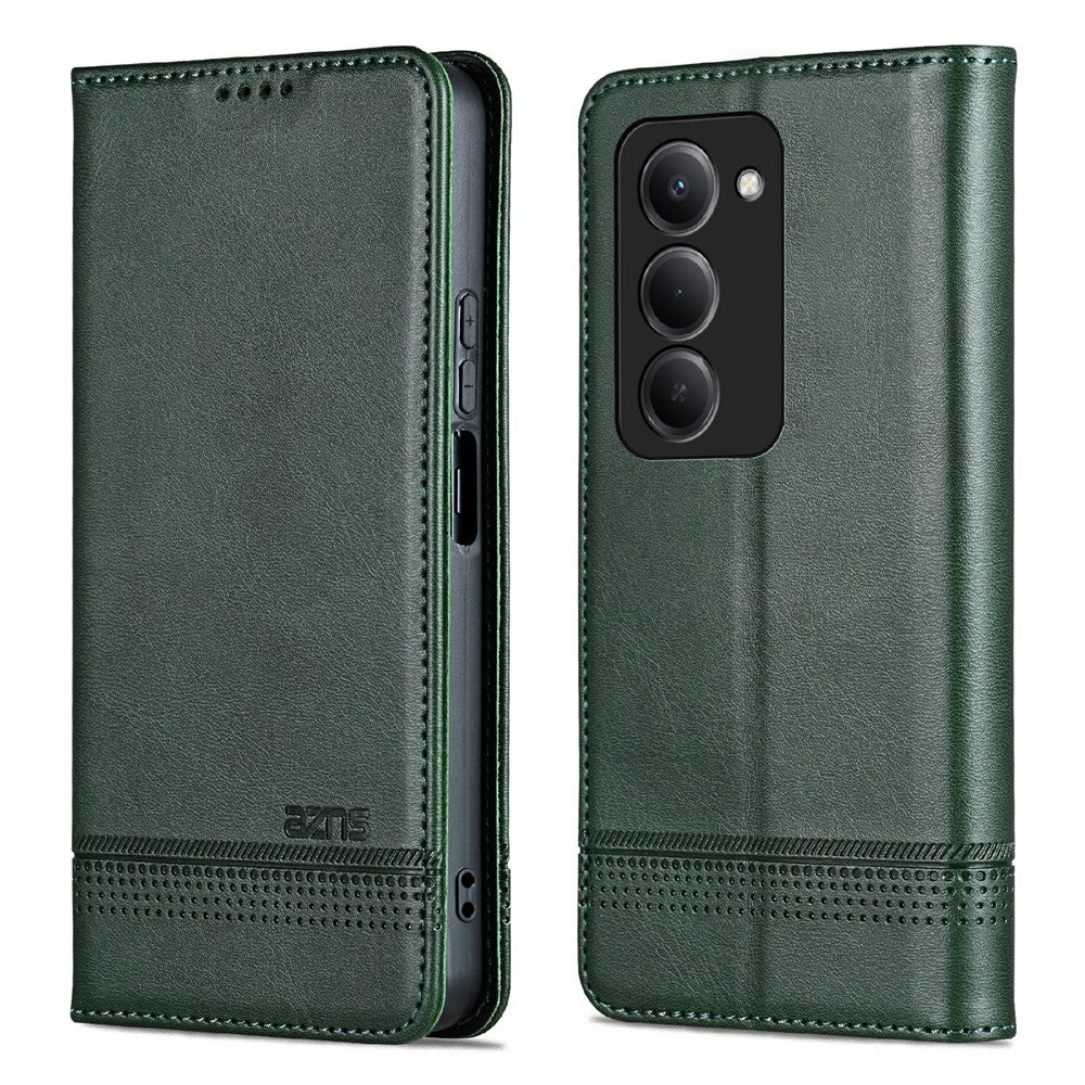 AZNS For Xiaomi Redmi 15 4G (EU) (171mm) Case Cowhide Texture PU Leather Wallet Phone Cover