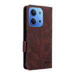 For Xiaomi Redmi 15C 4G (Global) (171mm)  /  Poco C85 4G (171mm) Case Leather Wallet Flip Phone Cover with Hardware Decor