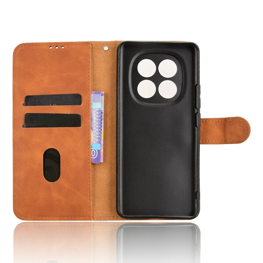 Xiaomi Poco M8 5G / Redmi Note 15 5G (Global) læderetui med skin-feel, stødsikkert pungeetui med flipfunktion