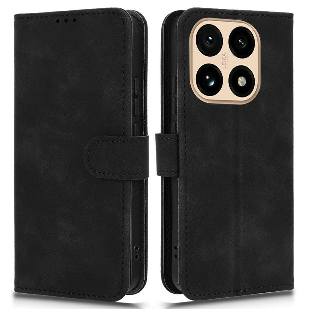For Xiaomi 15T Leather Case Skin Feel Anti Drop Wallet Flip Phone Cover